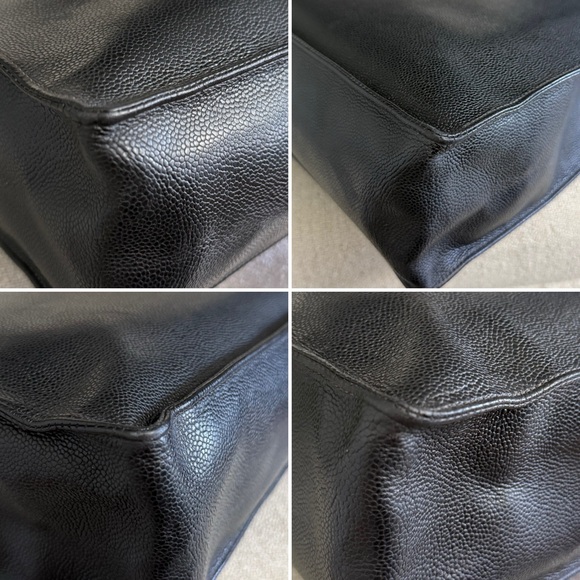 Authentic CHANEL large tote bag black leather - Picture 16 of 16